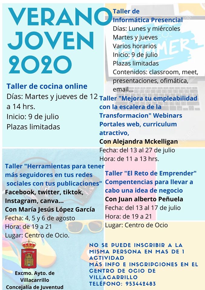 Taller de verano joven 2020 - Villacarrillo (Jaén)
