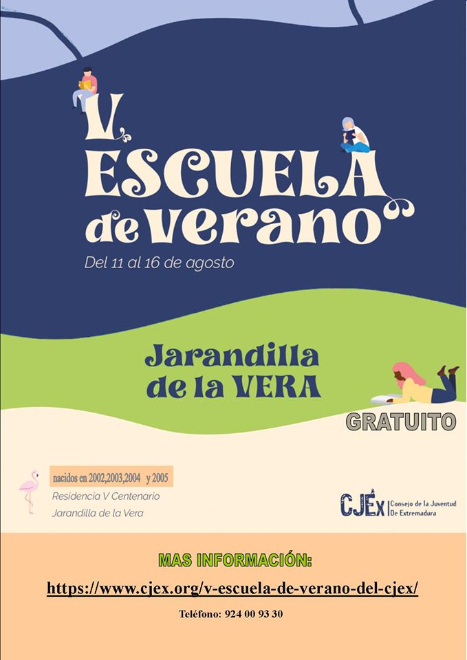 V escuela de verano 2020 - Jarandilla de la Vera (Cáceres)