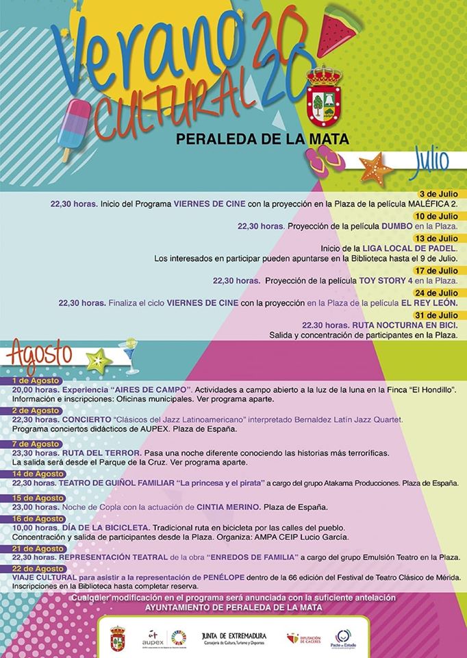 Verano cultural 2020 - Peraleda de la Mata (Cáceres)