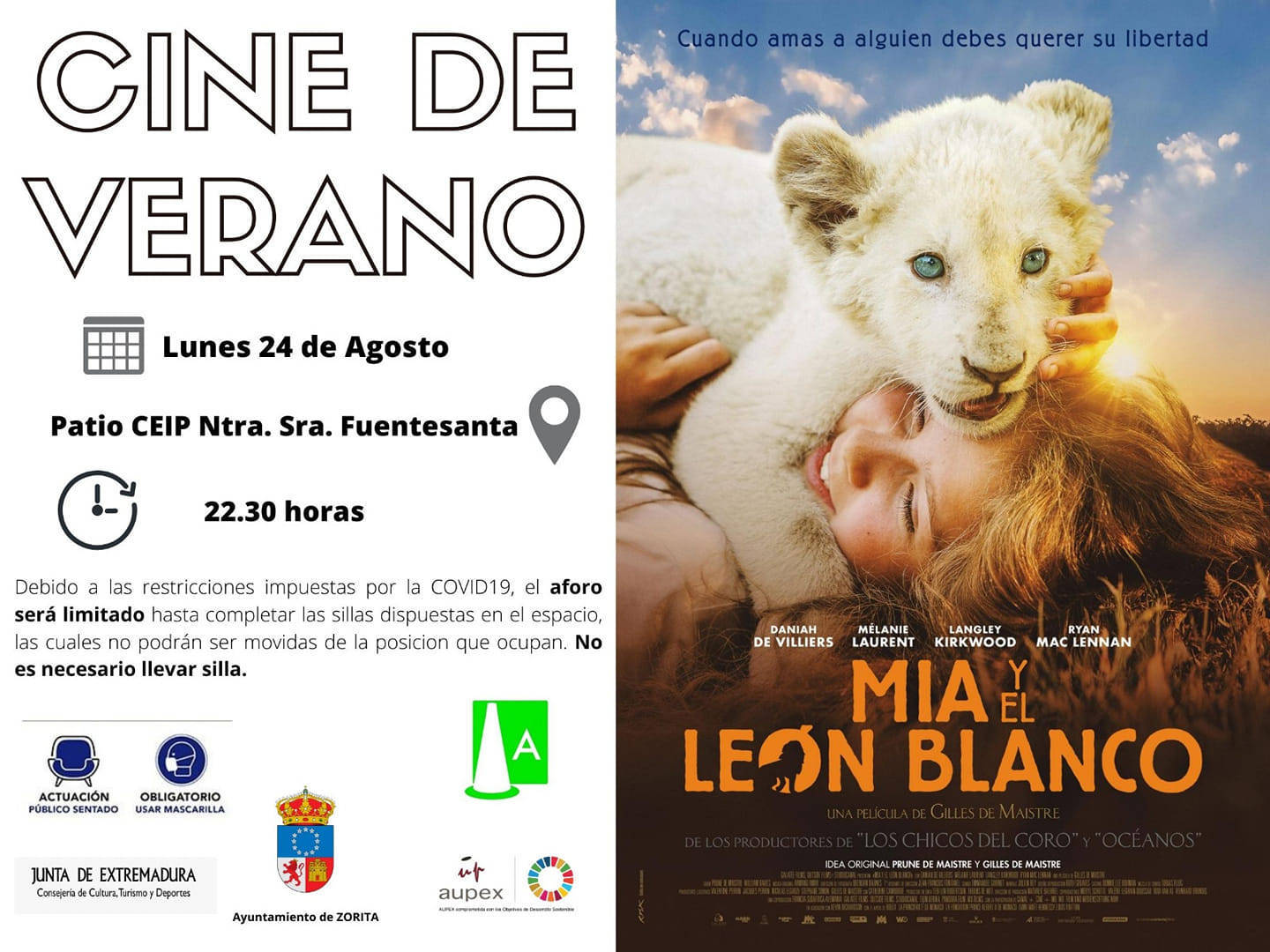 Mia y el león blanco (2020) - Zorita (Cáceres)