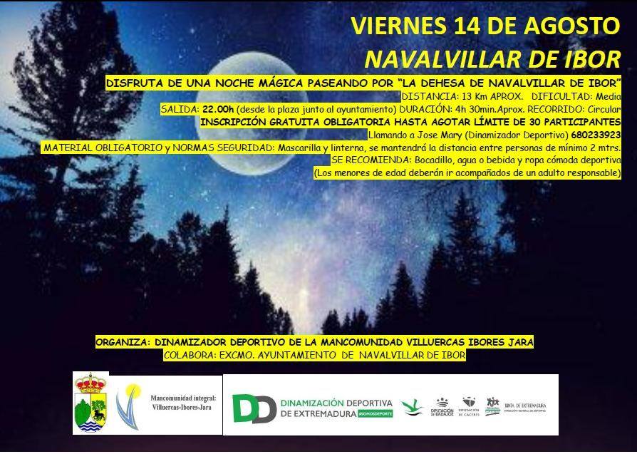 Ruta nocturna por la dehesa 2020 - Navalvillar de Ibor (Cáceres)