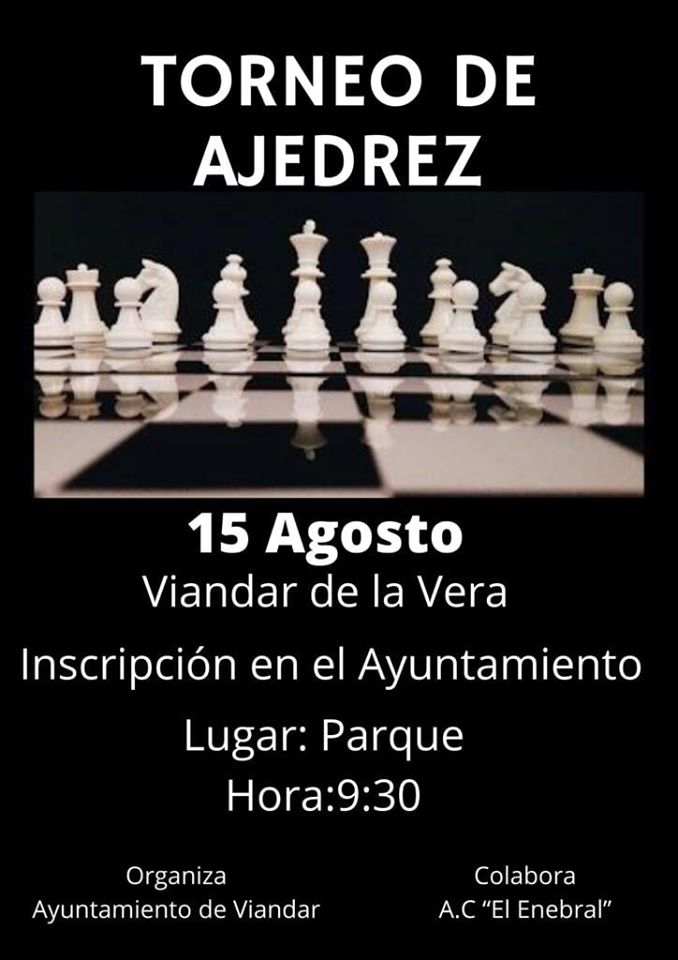 Torneo de ajedrez (agosto 2020) - Viandar de la Vera (Cáceres)