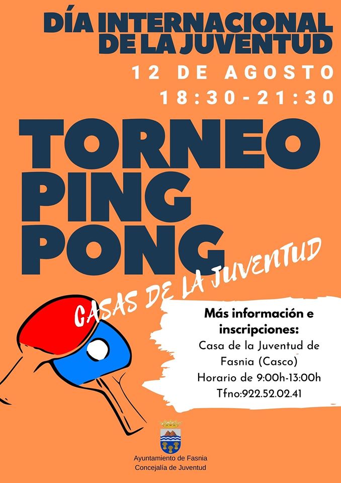 Torneo de ping-pong agosto 2020 - Fasnia (Santa Cruz de Tenerife)