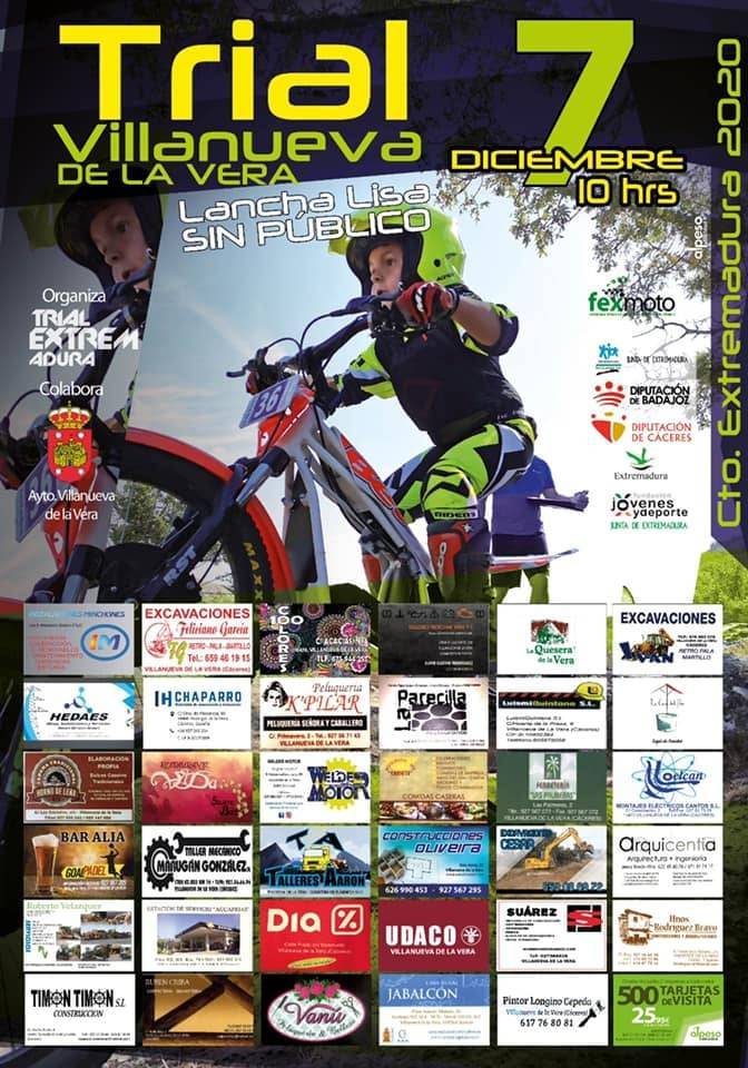 Campeonato de Extremadura de trial (2020) - Villanueva de la Vera (Cáceres)