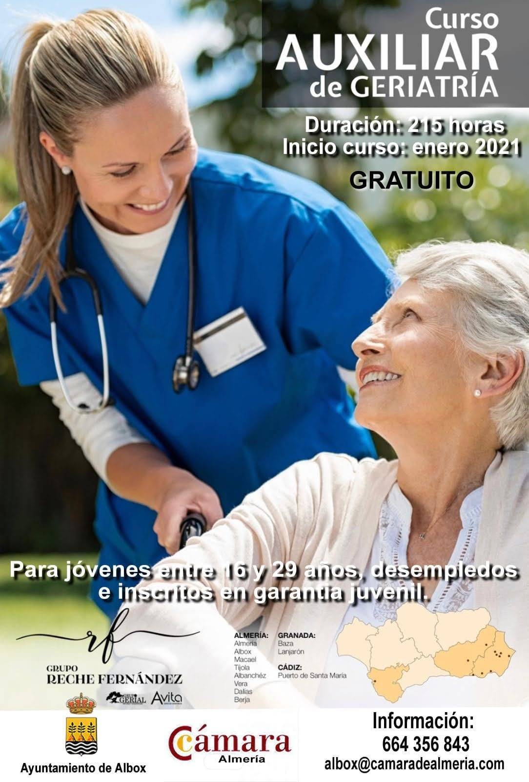 Curso de auxiliar de geriatría (2021) - Albox (Almería)