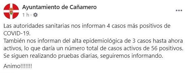 6 nuevos casos positivos y 12 altas de COVID-19 (diciembre 2020) - Cañamero (Cáceres) 2