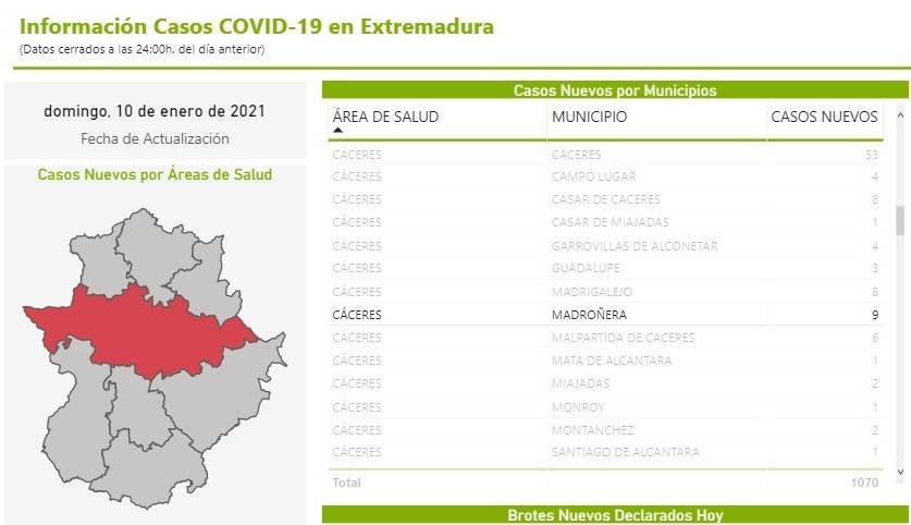16 nuevos casos positivos de COVID-19 (enero 2021) - Madroñera (Cáceres) 3