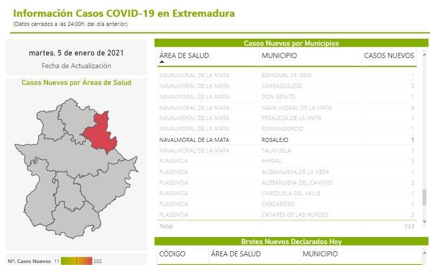 4 nuevos casos positivos de COVID-19 (enero 2021) - Rosalejo (Cáceres) 2