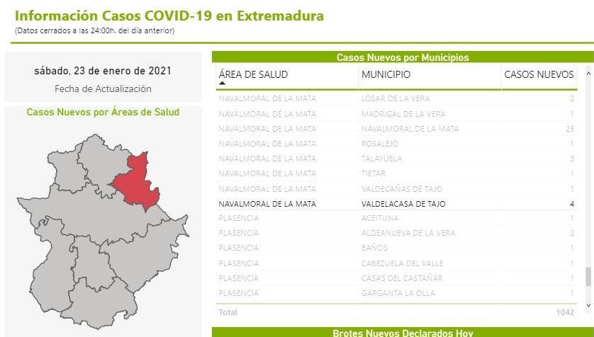 8 nuevos casos positivos de COVID-19 (enero 2021) - Valdelacasa de Tajo (Cáceres) 1