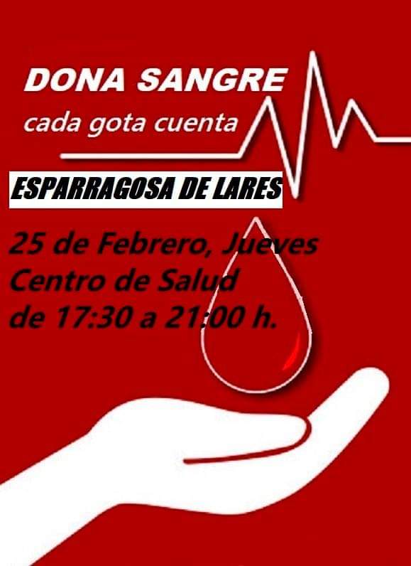 Donación de sangre (febrero 2021) - Esparragosa de Lares (Badajoz)
