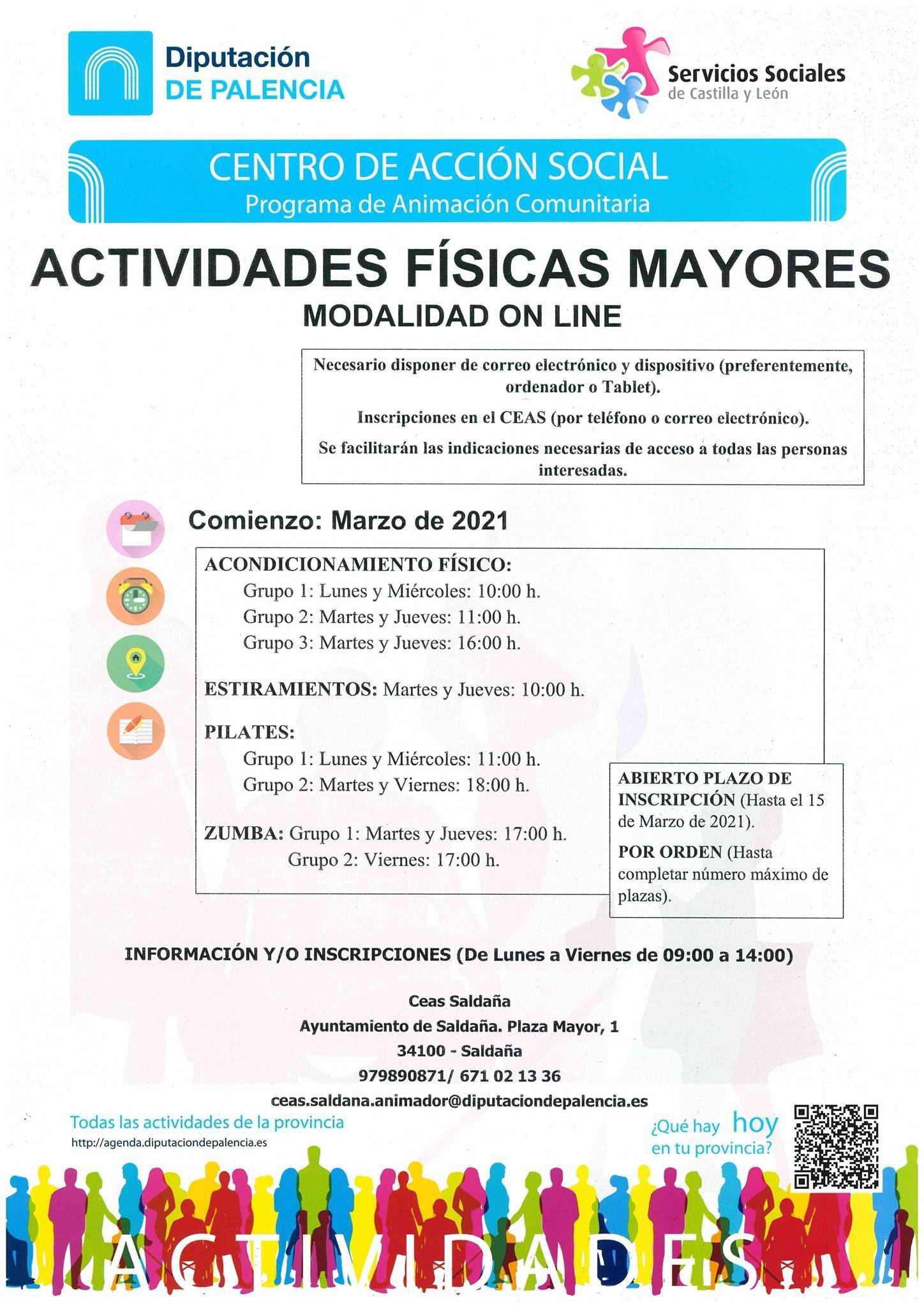 Actividades físicas para mayores (marzo 2021) - Saldaña (Palencia)