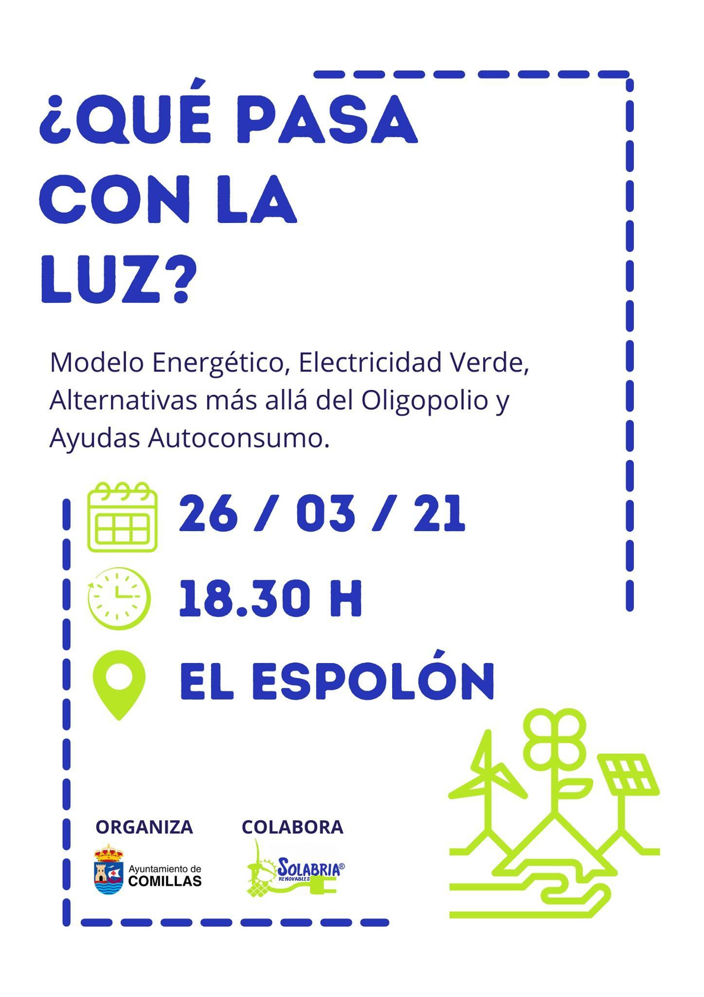 Charla sobre energía y electricidad (marzo 2021) - Comillas (Cantabria)
