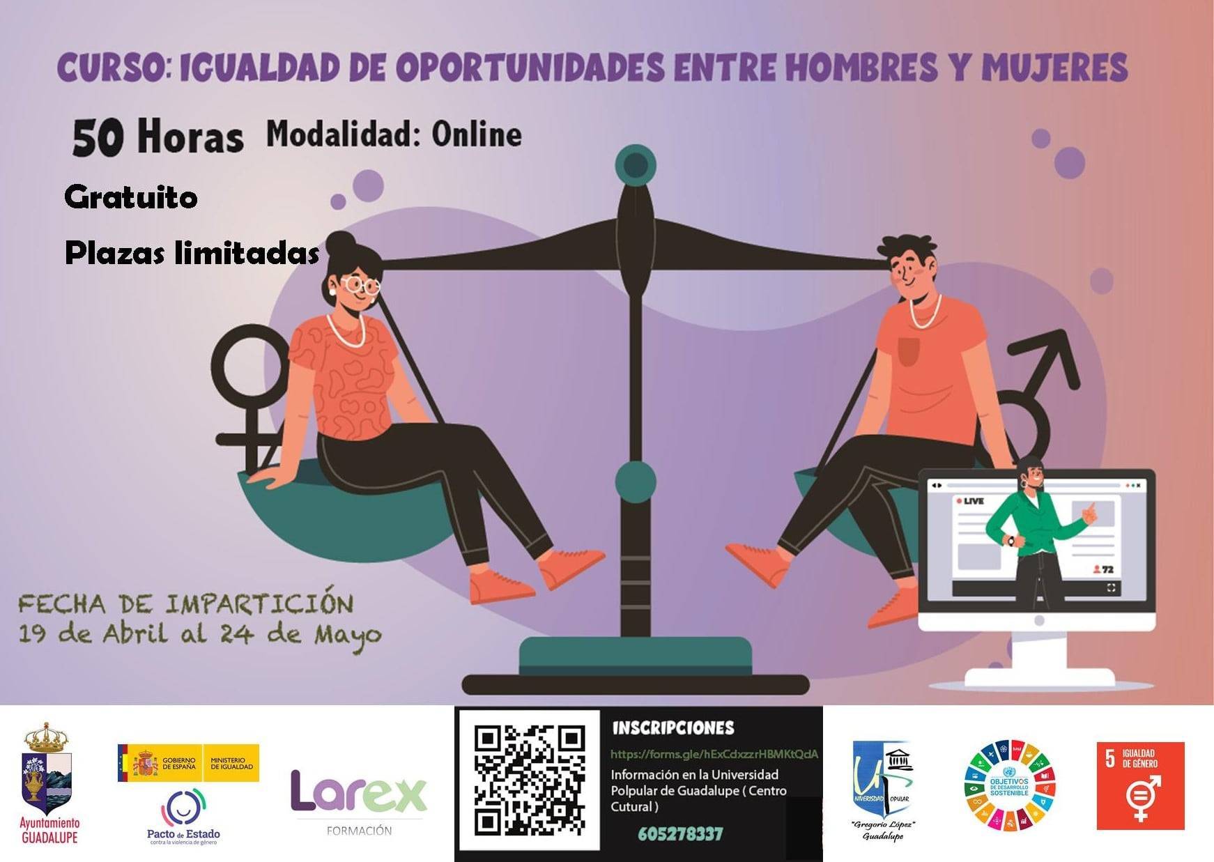 Curso de igualdad de oportunidades entre hombres y mujeres (2021) - Guadalupe (Cáceres)