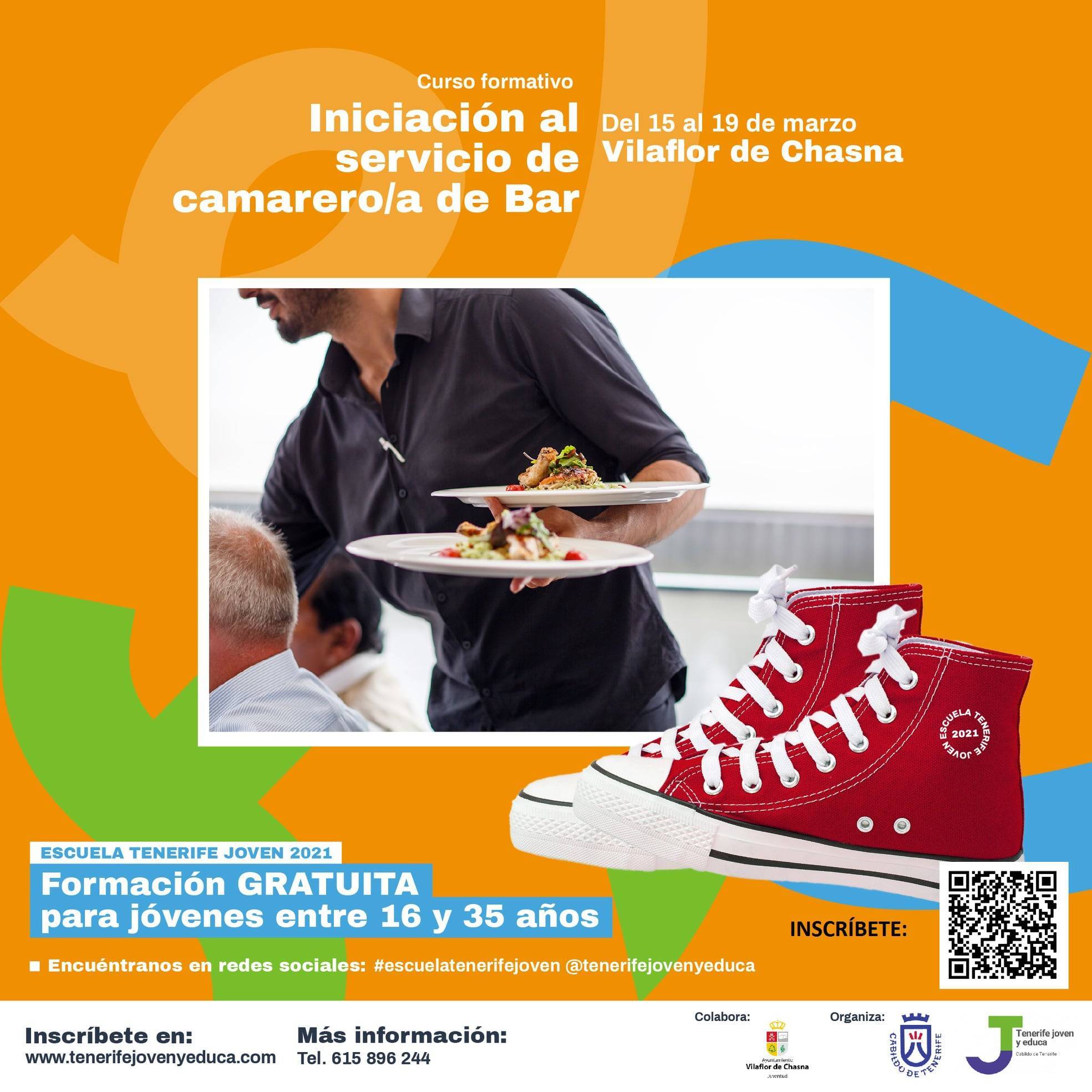 Curso de iniciación al servicio de camarero-a de bar (2021) - Vilaflor de Chasna (Santa Cruz de Tenerife)