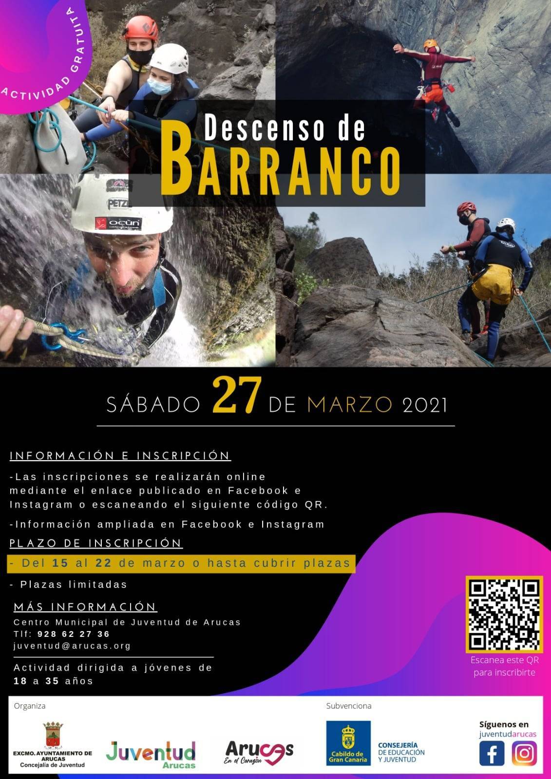 Descenso de barranco (marzo 2021) - Arucas (Las Palmas)