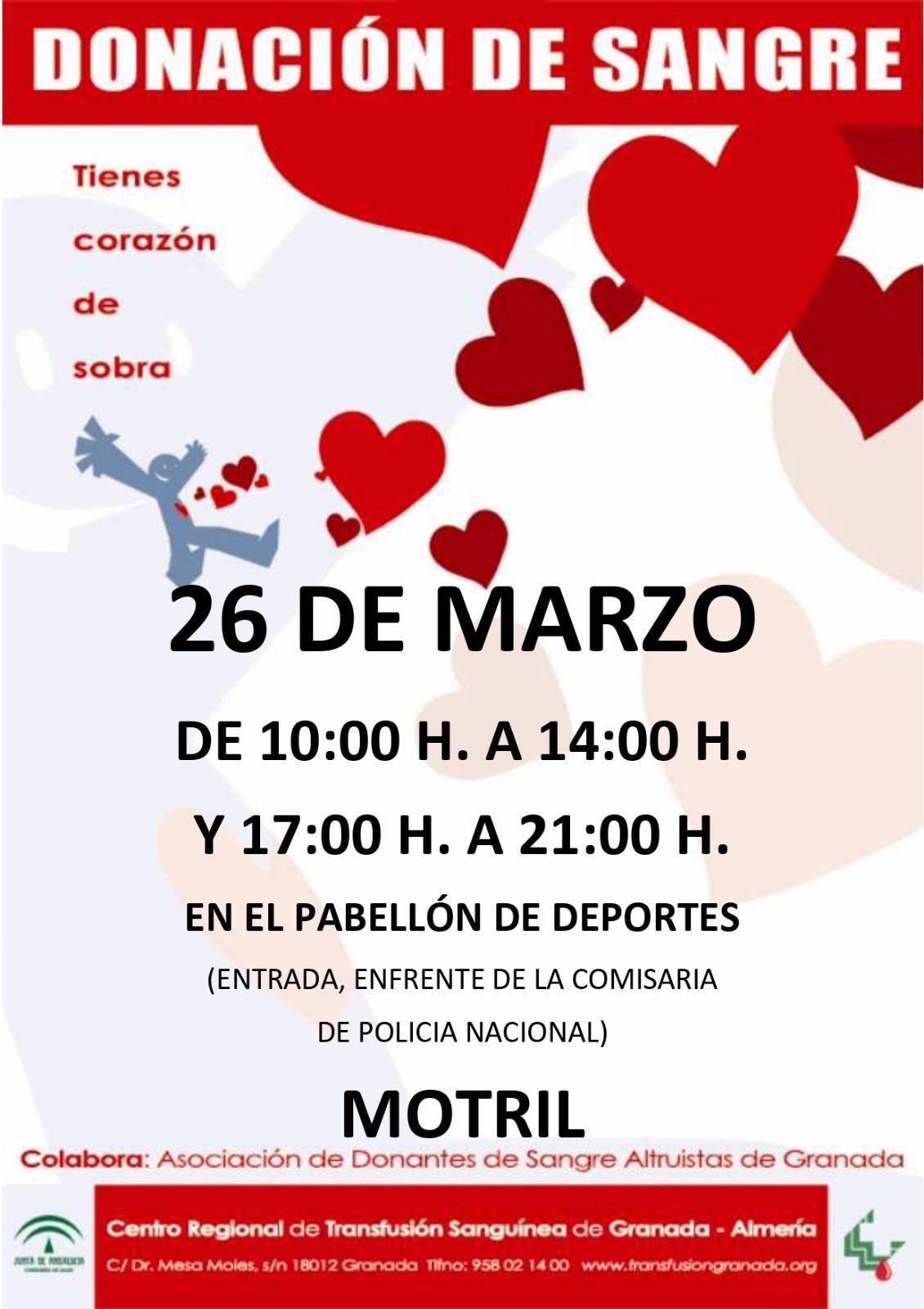 Donación de sangre (marzo 2021) - Motril (Granada)