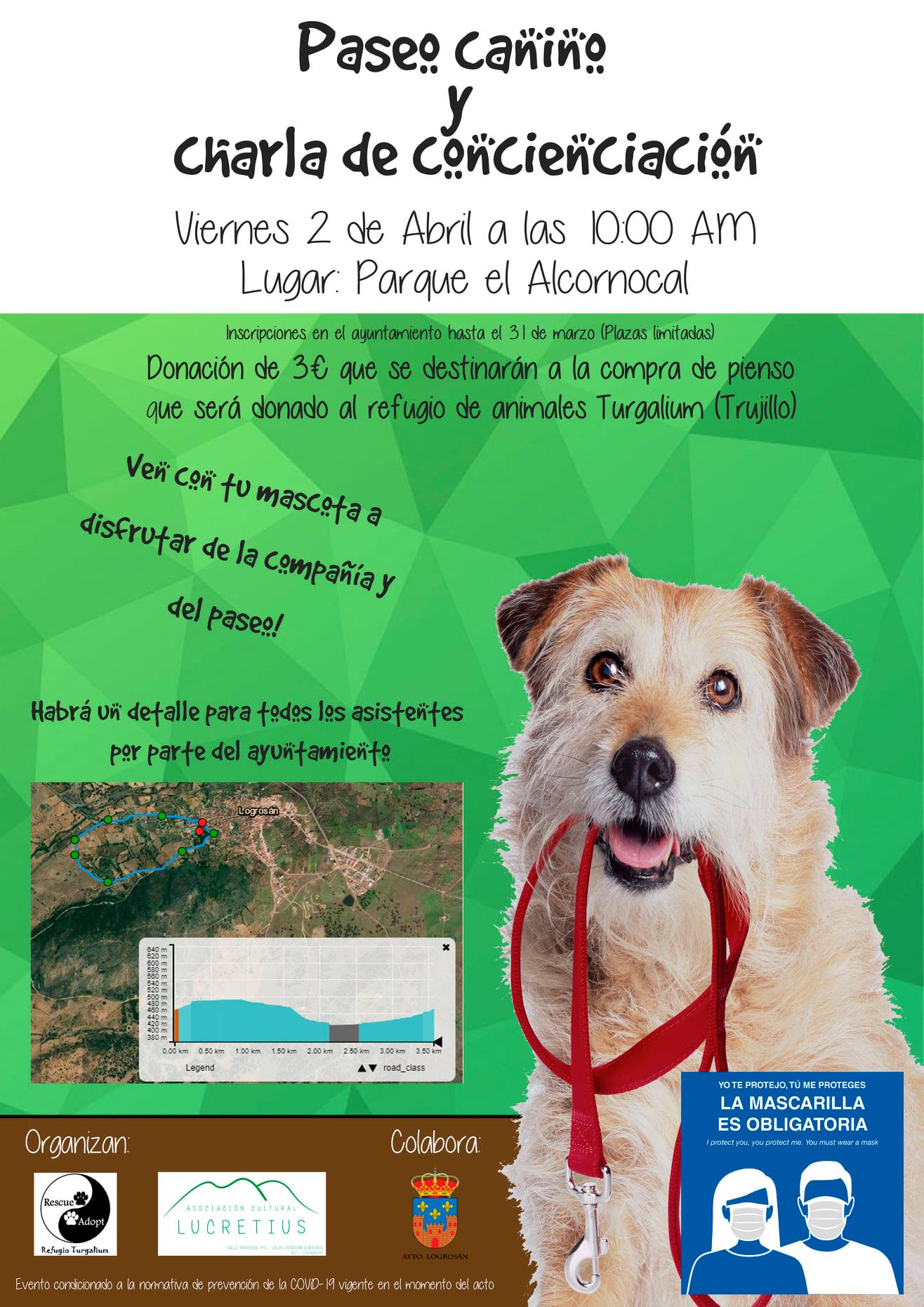 Paseo canino y charla de concienciación (2021) - Logrosán (Cáceres)