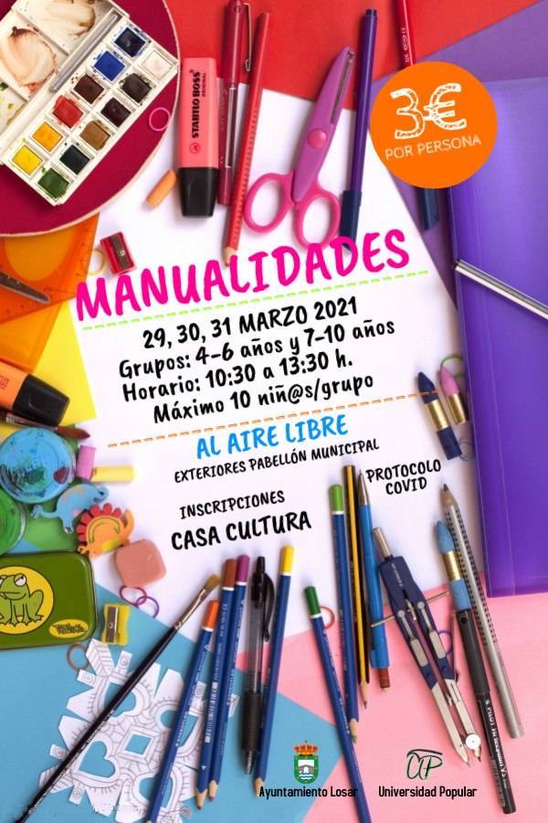 Taller de manualidades (marzo 2021) - Losar de la Vera (Cáceres)