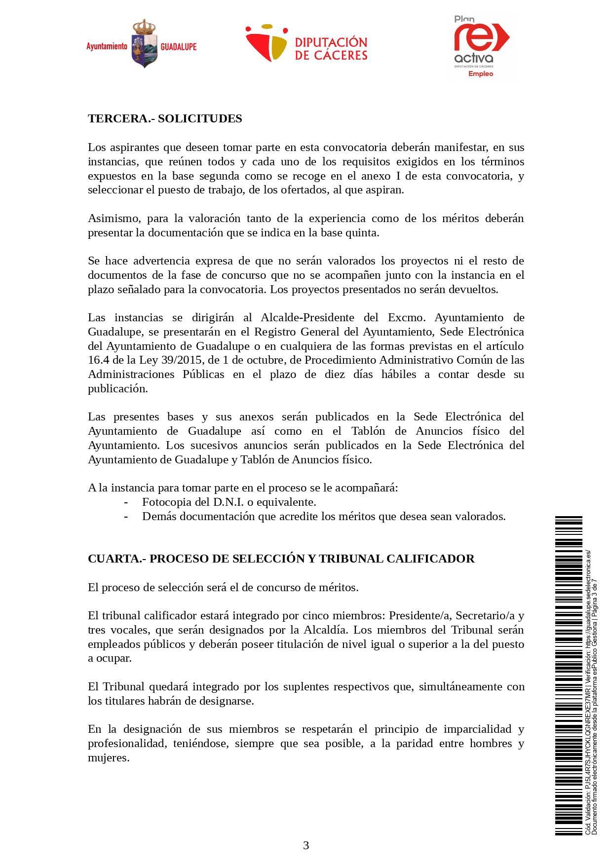 Un operario-a de servicios múltiples y dos operarios-as de limpieza (2021) - Guadalupe (Cáceres) 3