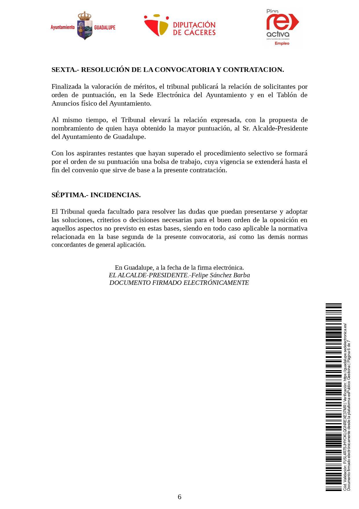 Un operario-a de servicios múltiples y dos operarios-as de limpieza (2021) - Guadalupe (Cáceres) 6