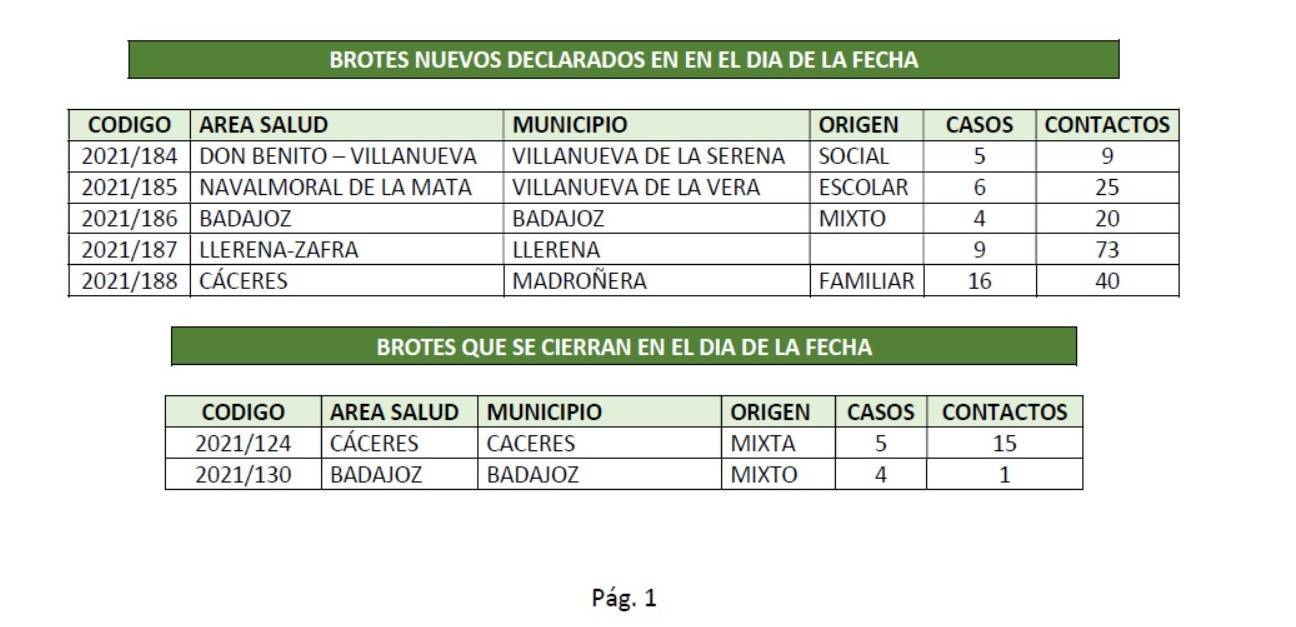 Brote y 16 nuevos casos positivos de COVID-19 (marzo 2021) - Madroñera (Cáceres) 3