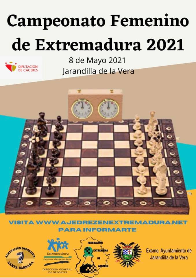 Campeonato femenino de Extremadura de ajedrez (2021) - Jarandilla de la Vera (Cáceres)