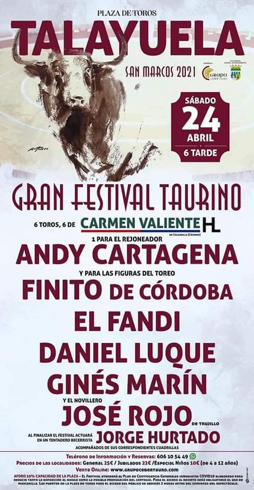 Festejos taurinos (abril 2021) - Talayuela (Cáceres) 1