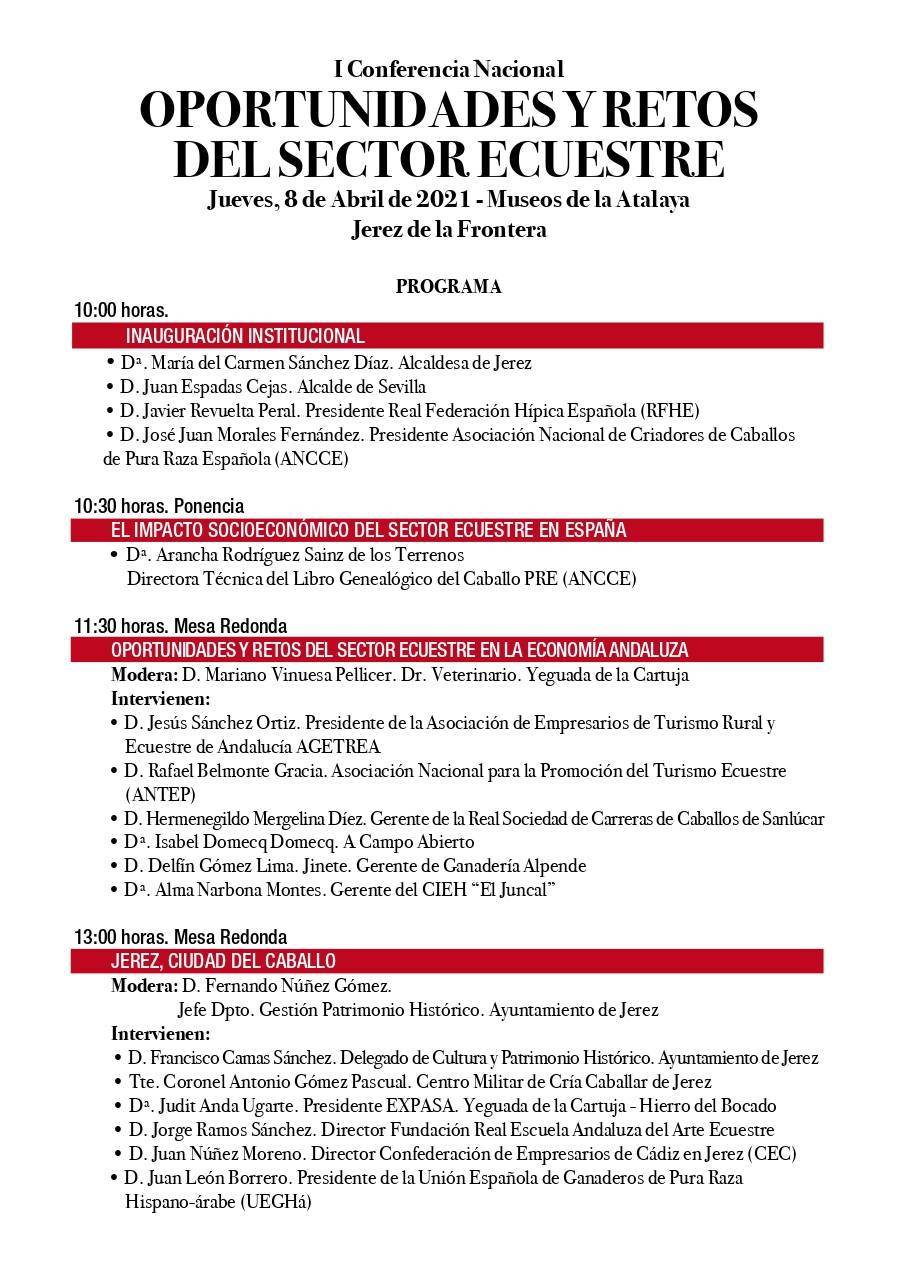 I conferencia nacional de oportunidades y retos del sector ecuestre - Jerez de la Frontera (Cádiz) 2