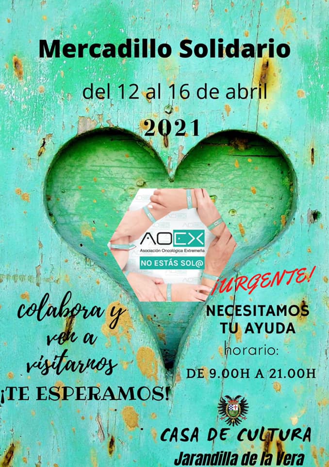 Mercadillo solidario (abril 2021) - Jarandilla de la Vera (Cáceres)