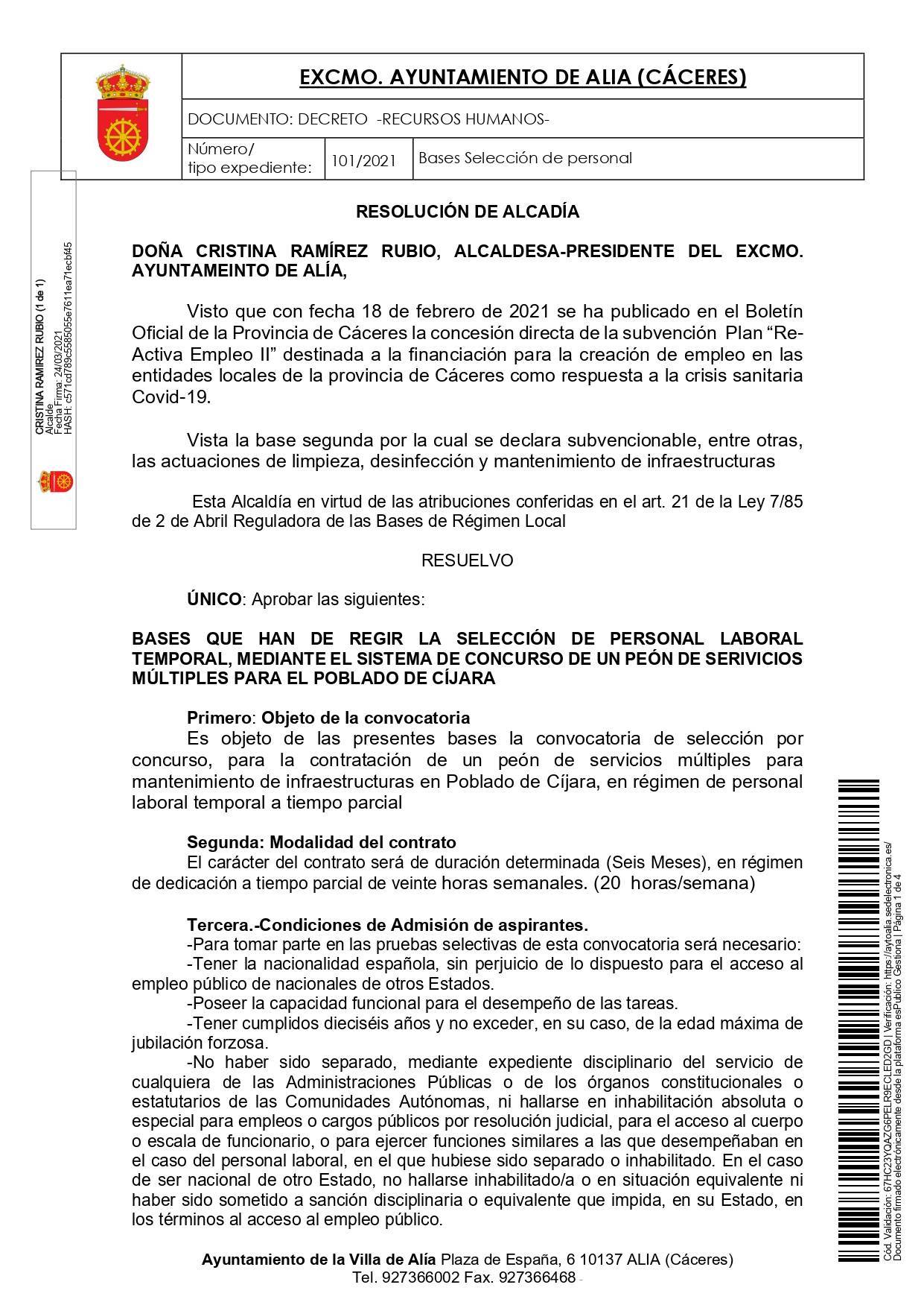 Peón de servicios múltiples (2021) - Poblado de Cíjara (Cáceres) 1