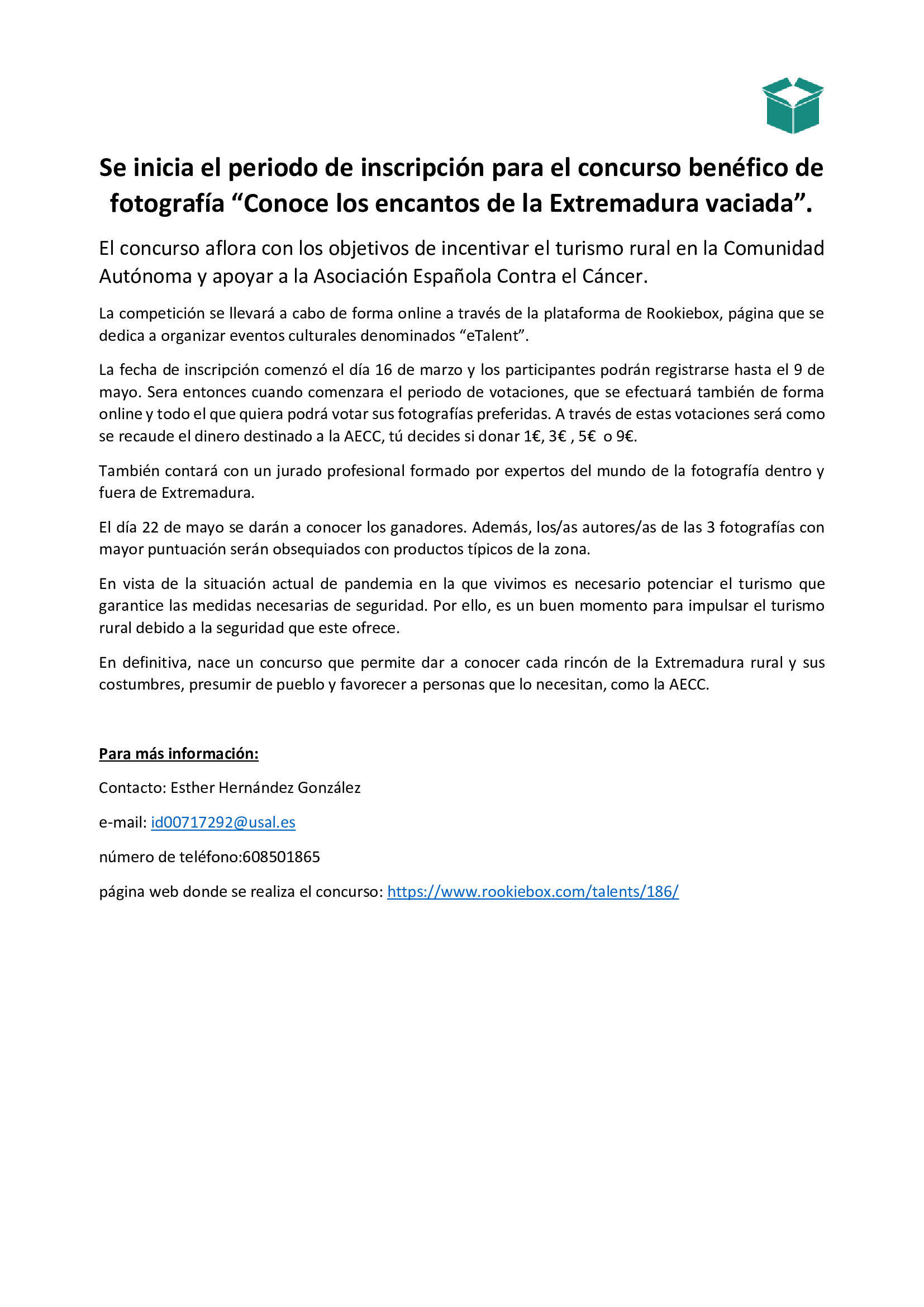Se inicia el periodo de inscripción para el concurso benéfico de fotografía Conoce los encantos de la Extremadura vaciada (2021) 2