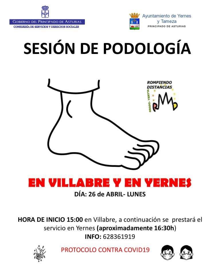 Sesión de podología (abril 2021) - Yernes y Tameza (Asturias)