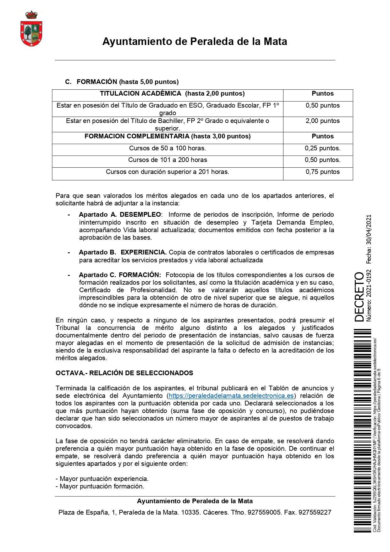 2 socorristas para la piscina municipal (2021) - Peraleda de la Mata (Cáceres) 6