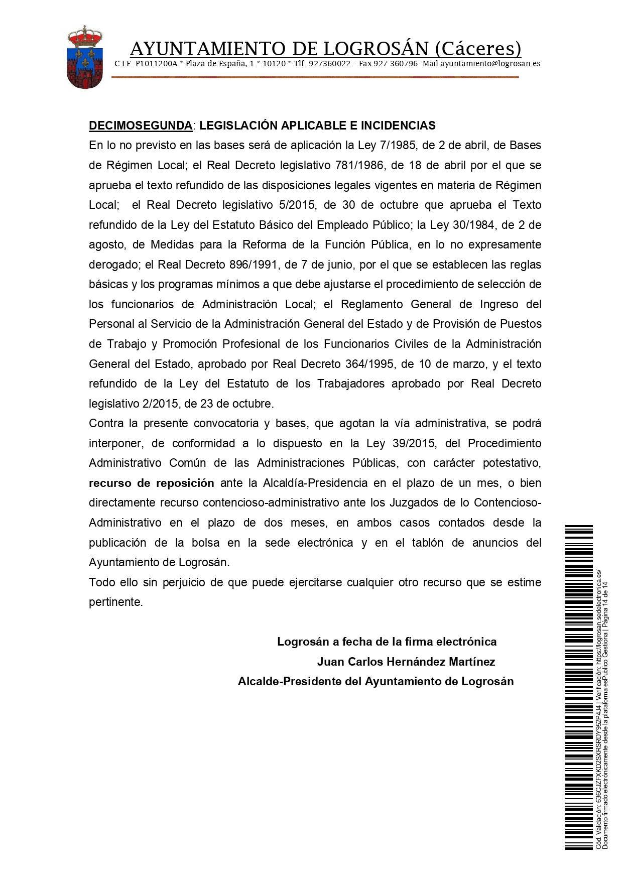 Bolsa de empleo de auxiliar de ayuda a domicilio (2021) - Logrosán (Cáceres) 14