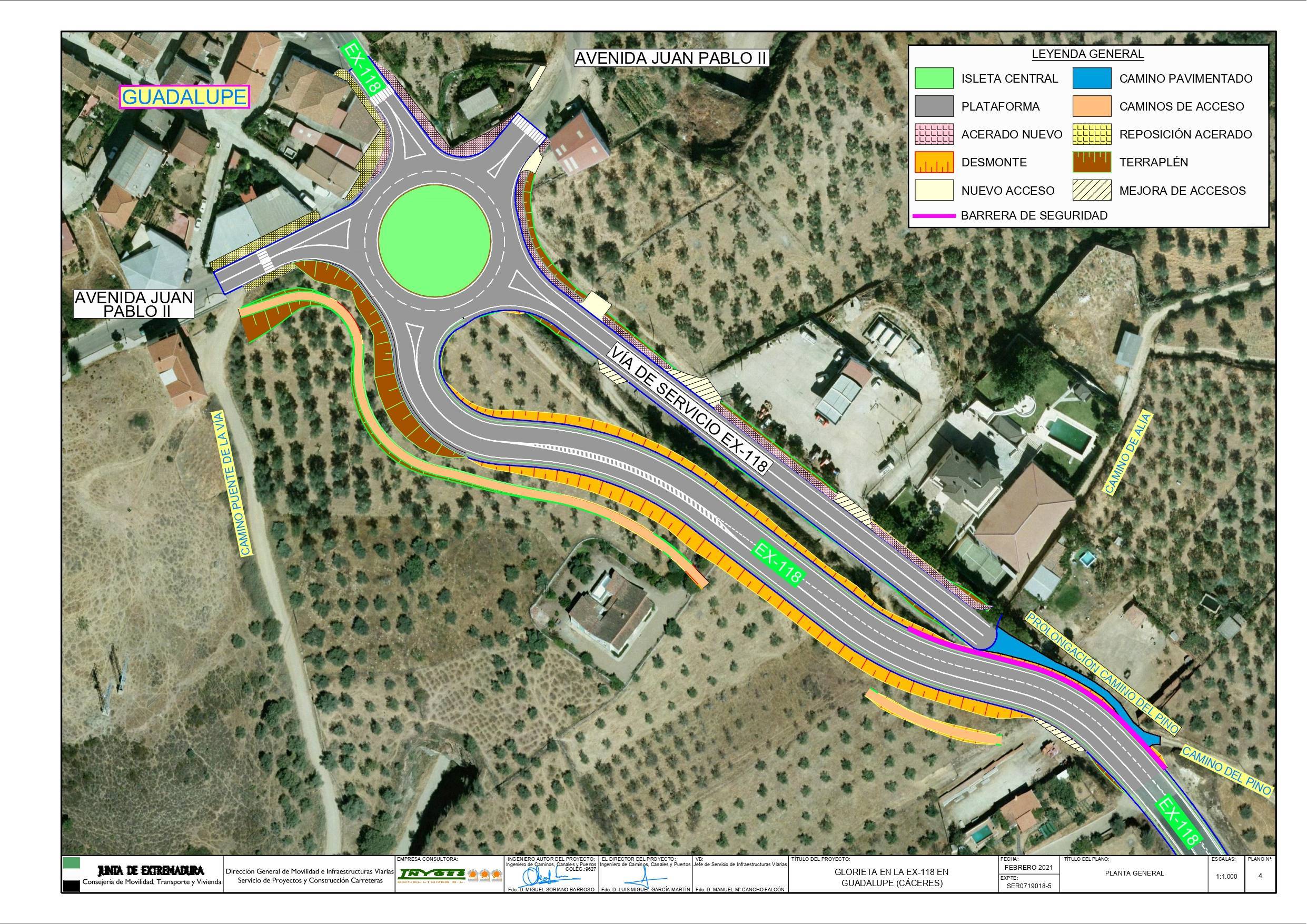 Exposición pública del proyecto Glorieta en la EX-118 (2021) - Guadalupe (Cáceres) 2