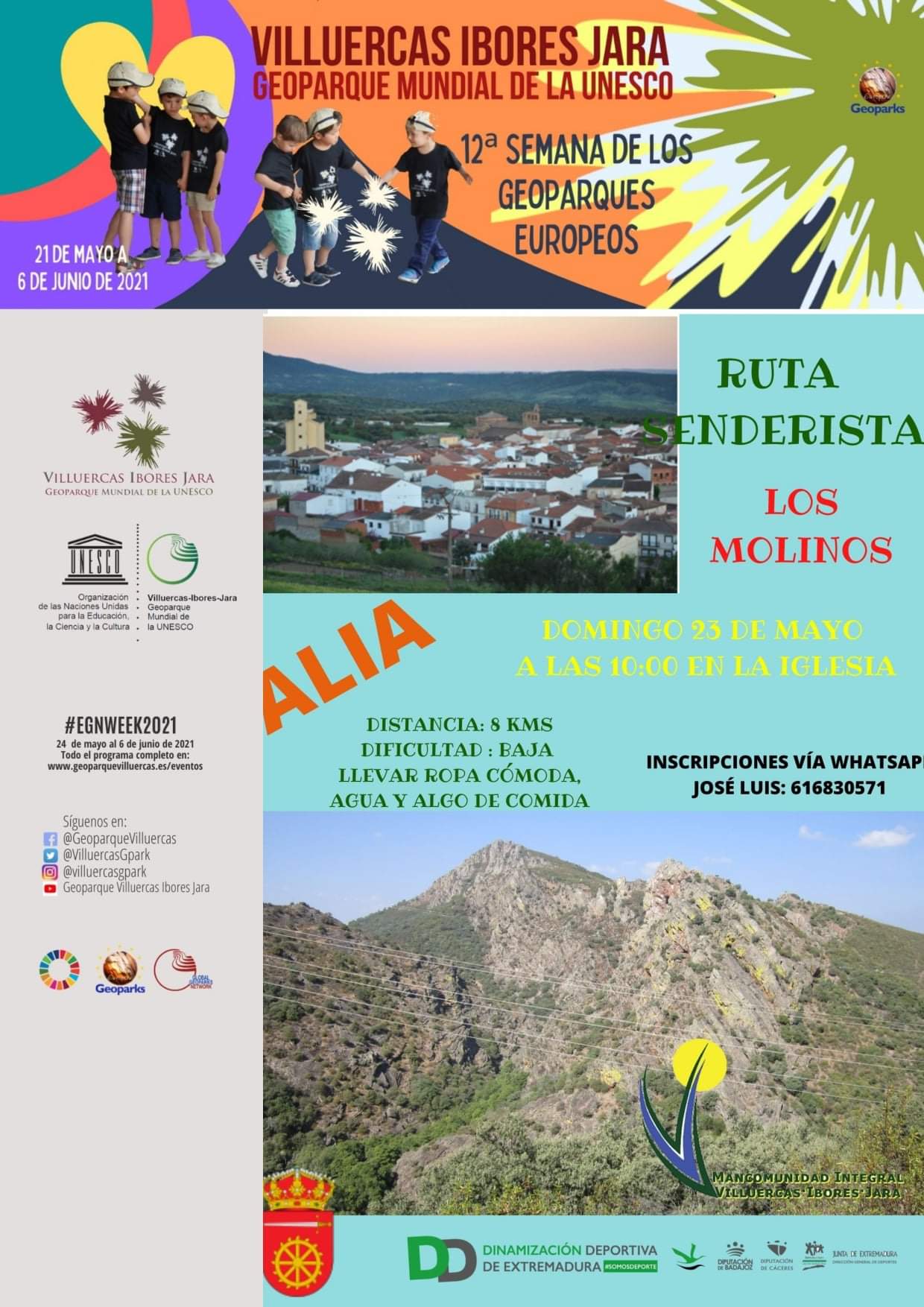 Ruta senderista Los molinos (2021) - Alía (Cáceres)