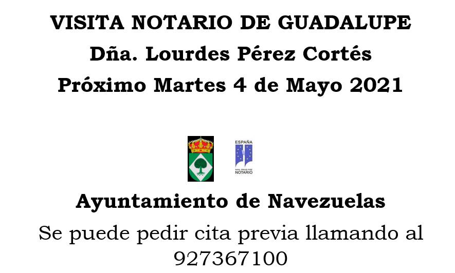 Visita del notario (mayo 2021) - Navezuelas (Cáceres)