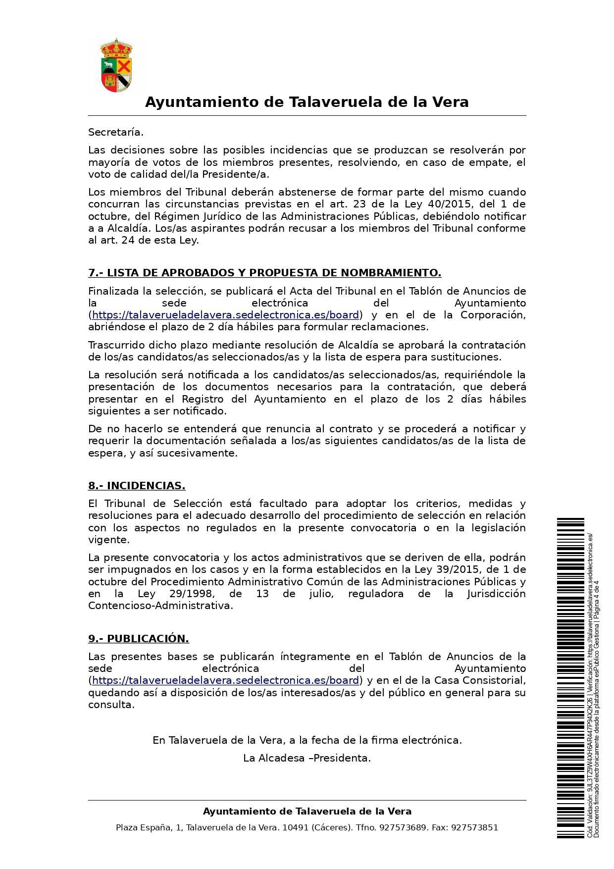 2 taquilleros-as para la piscina municipal (2021) - Talaveruela de la Vera (Cáceres) 4