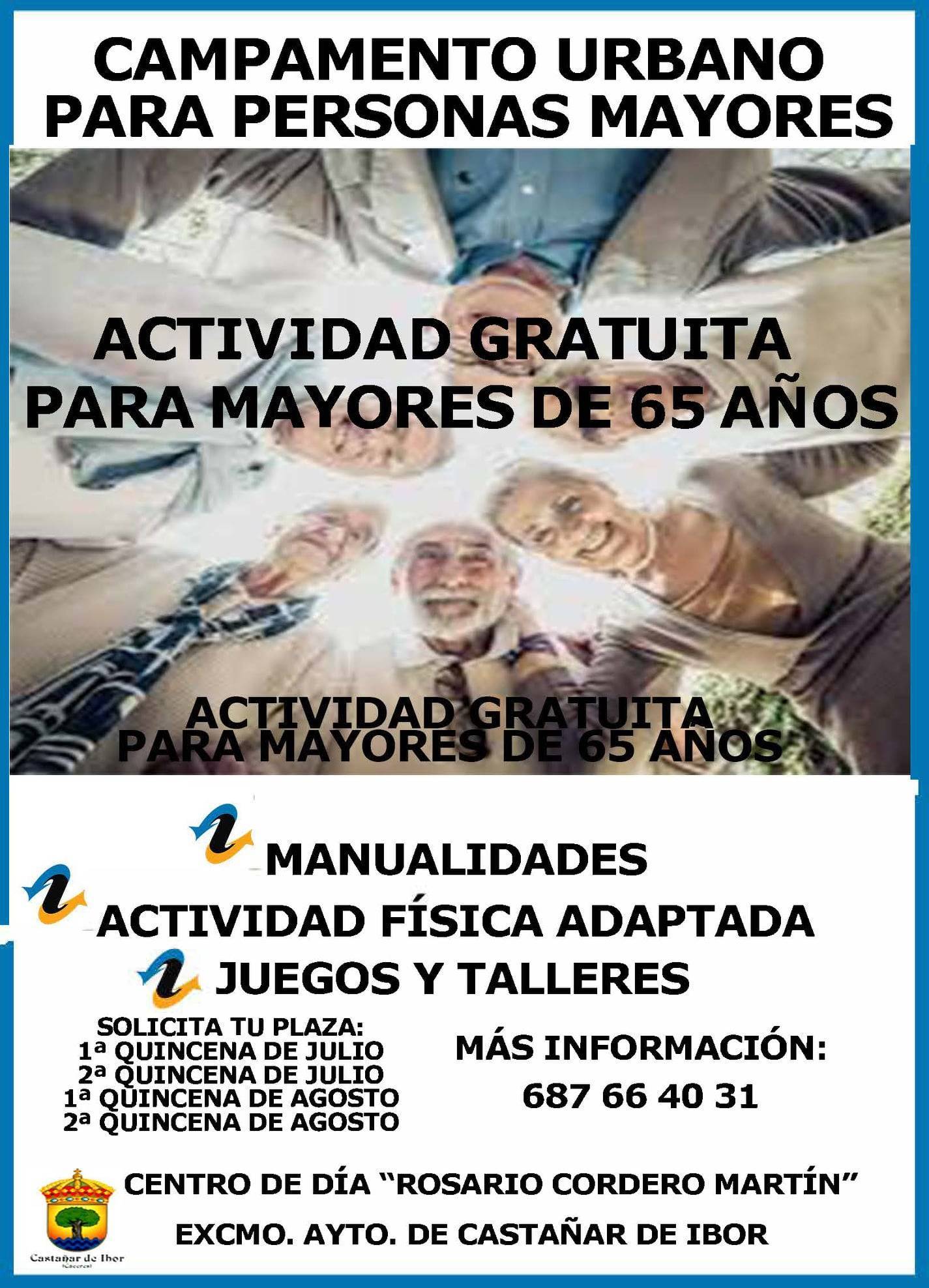 Campamento urbano de verano para personas mayores (2021) - Castañar de Ibor (Cáceres)