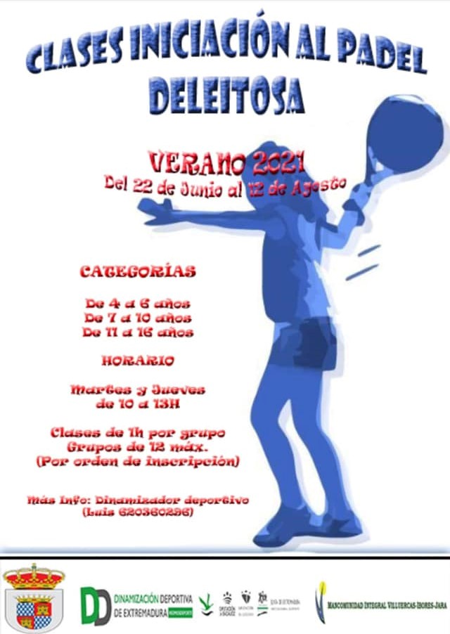 Clases de iniciación al pádel (2021) - Deleitosa (Cáceres)