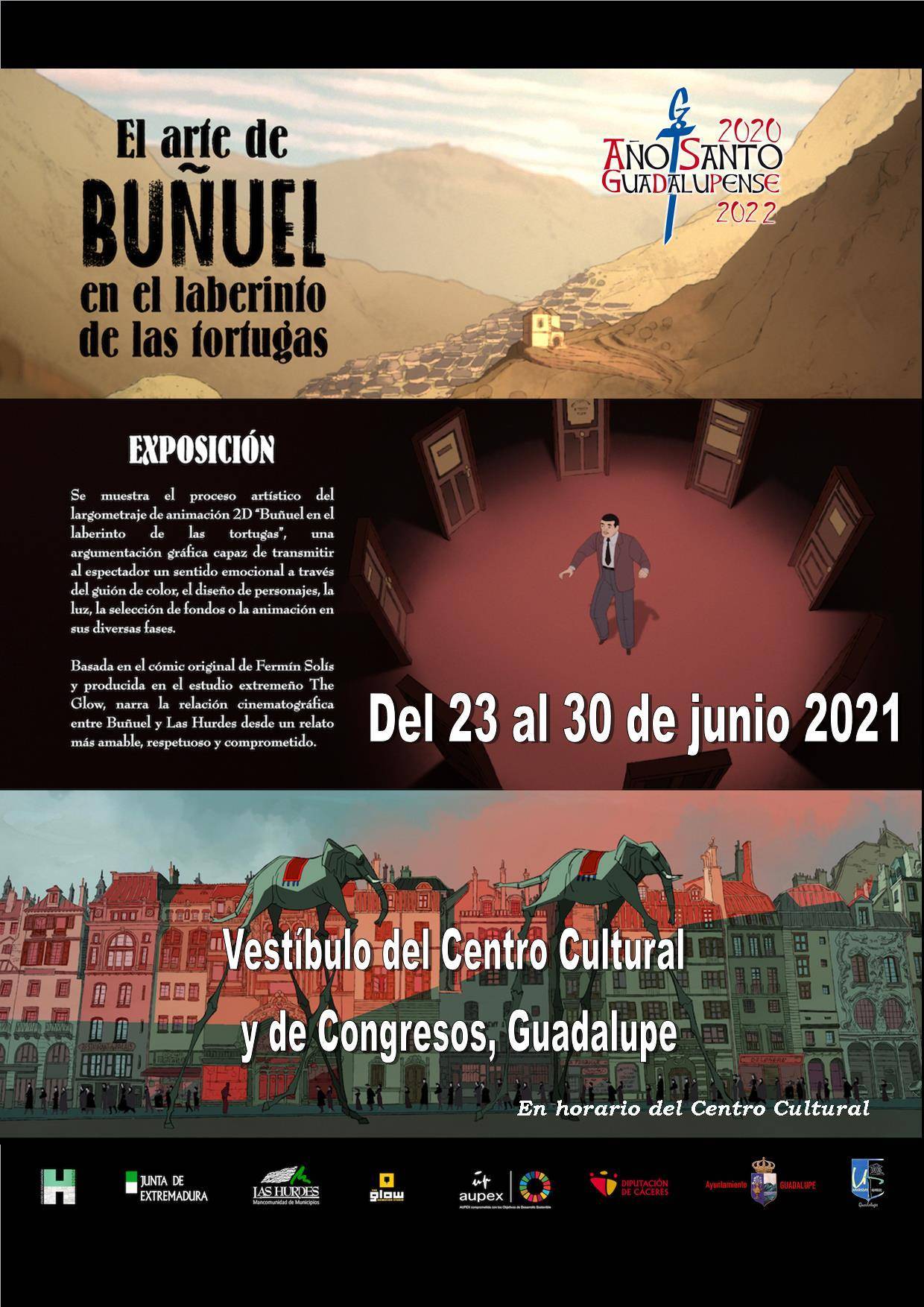 Exposición El arte de Buñuel en el laberinto de las tortugas (2021) - Guadalupe (Cáceres)