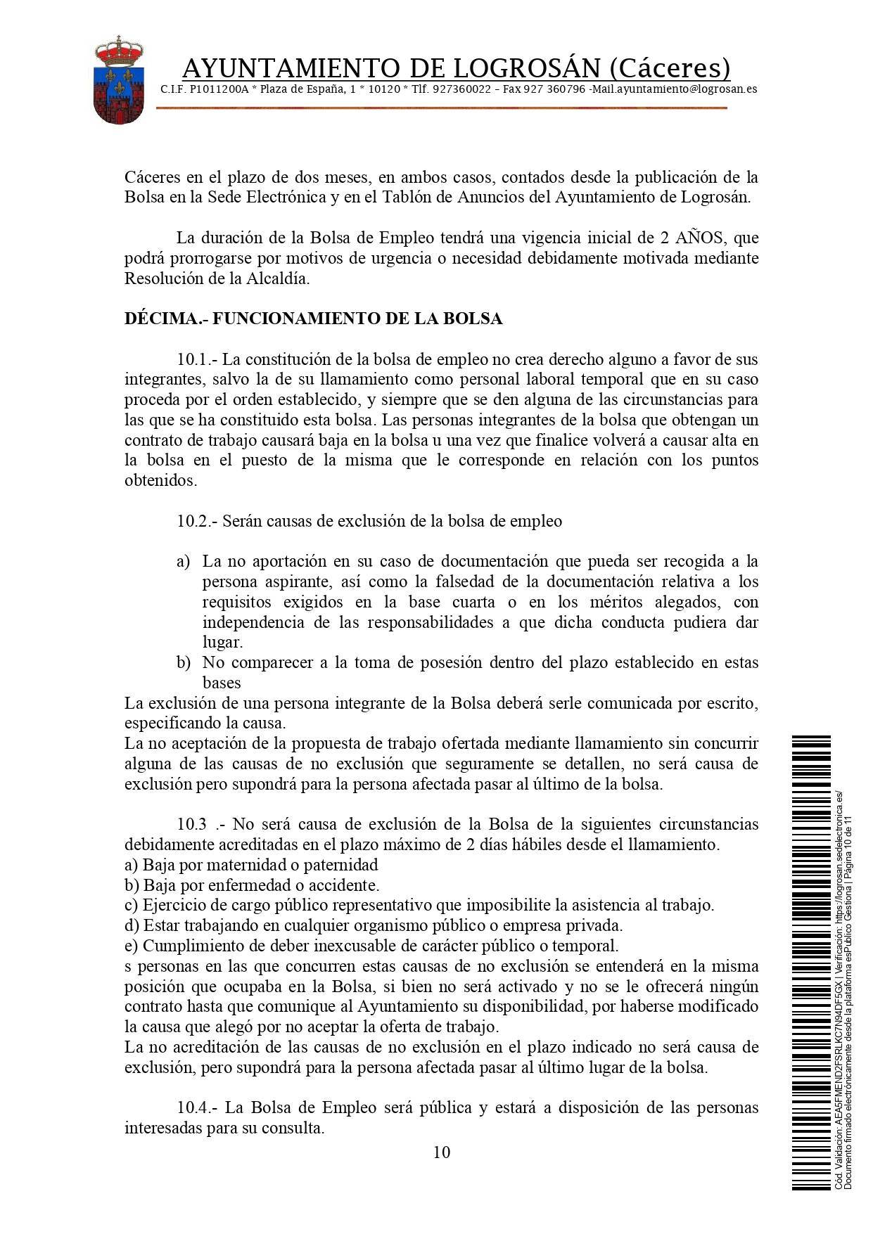 Bolsa de técnicos-as en educación infantil (2021) - Logrosán (Cáceres) 10