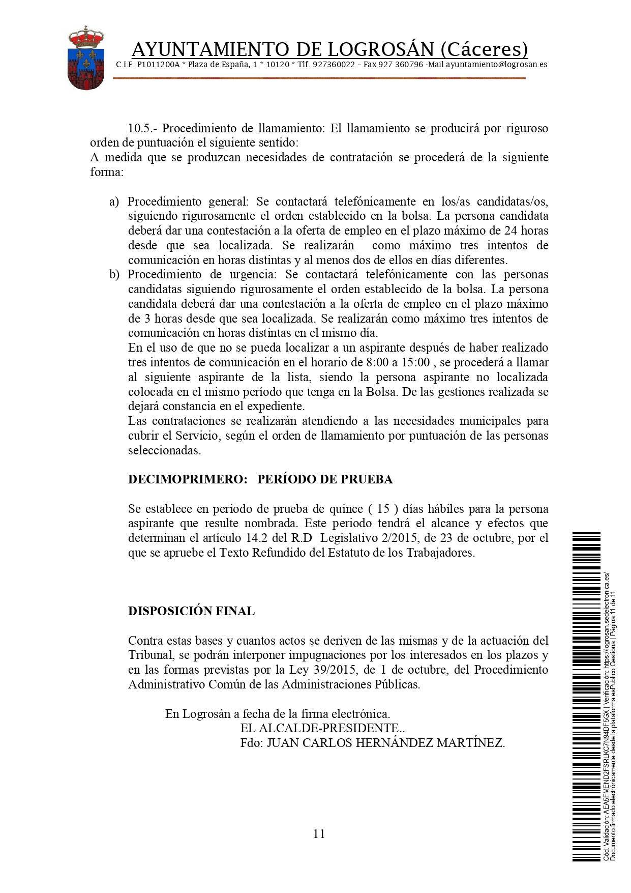 Bolsa de técnicos-as en educación infantil (2021) - Logrosán (Cáceres) 11