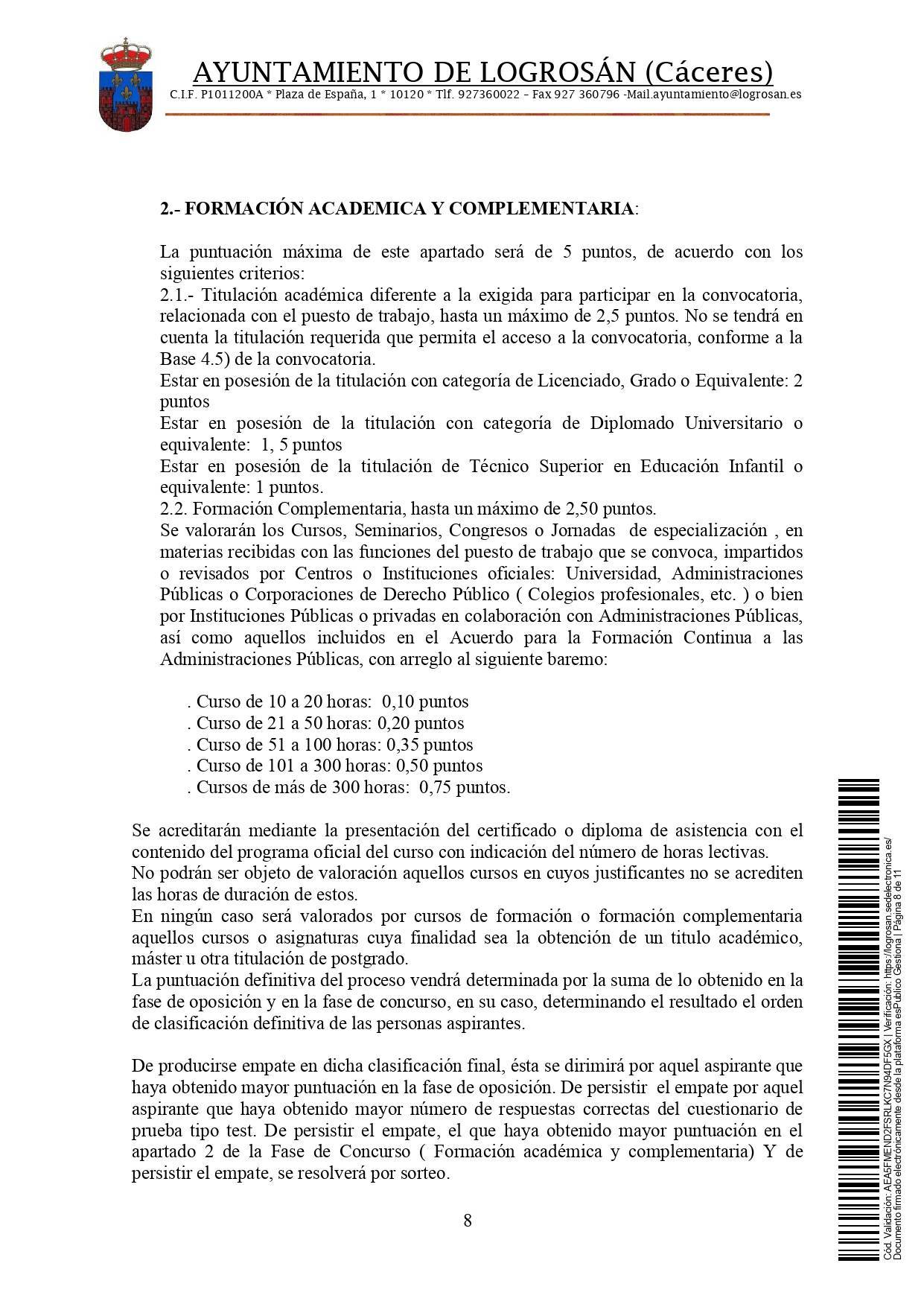 Bolsa de técnicos-as en educación infantil (2021) - Logrosán (Cáceres) 8