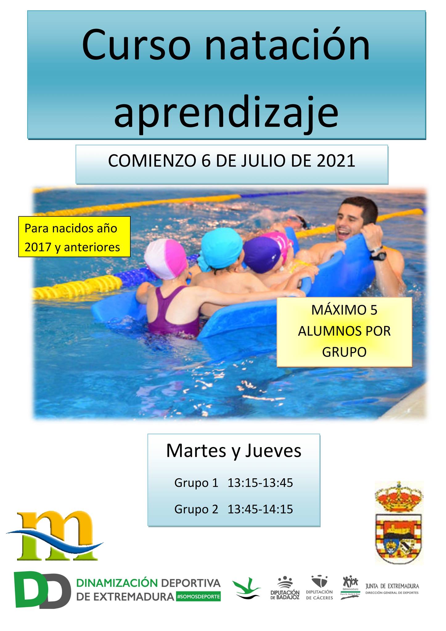 Curso de natación de aprendizaje (2021) - Puebla de Alcocer (Badajoz)