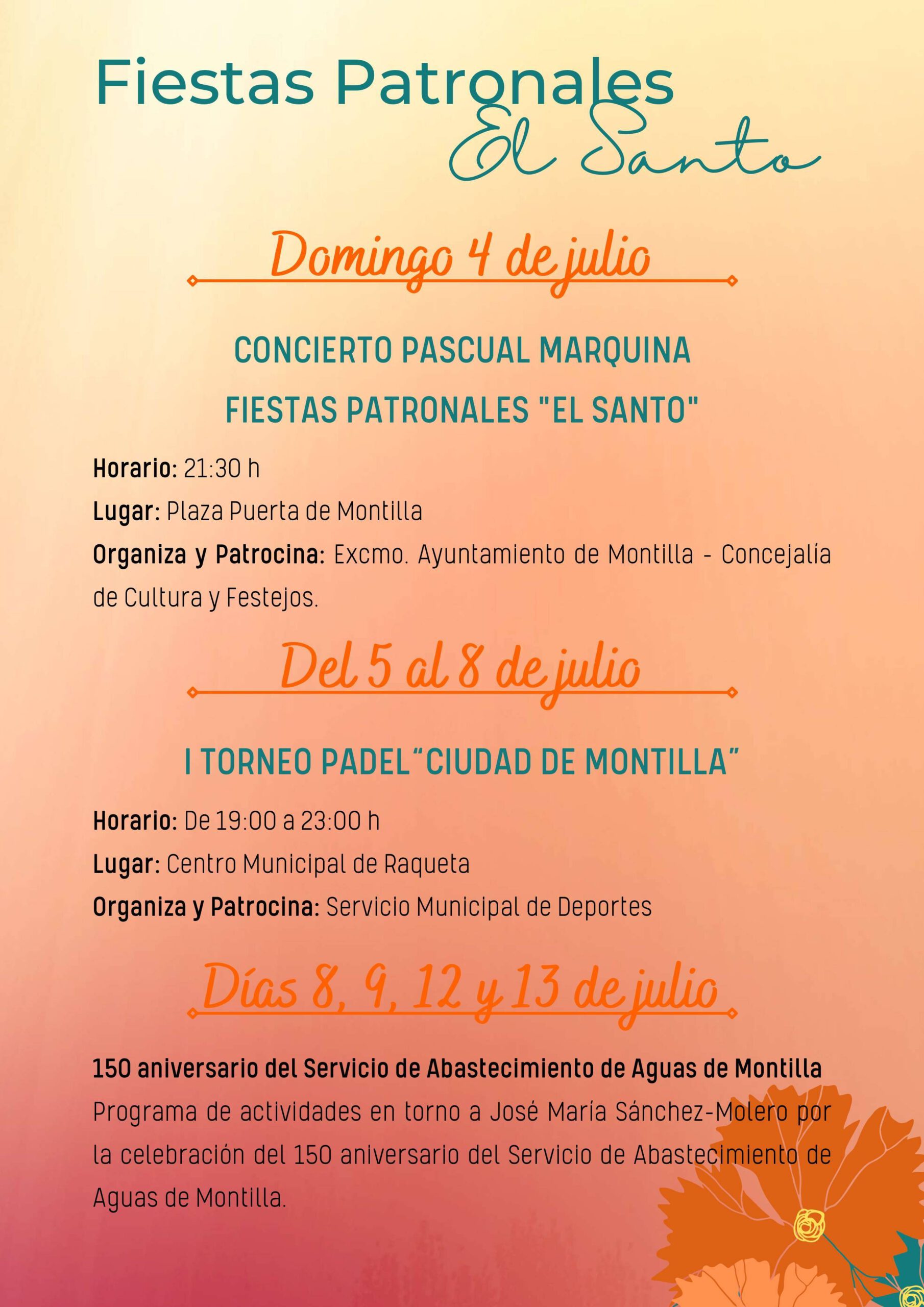 Fiestas patronales de El Santo (2021) - Montilla (Córdoba) 4