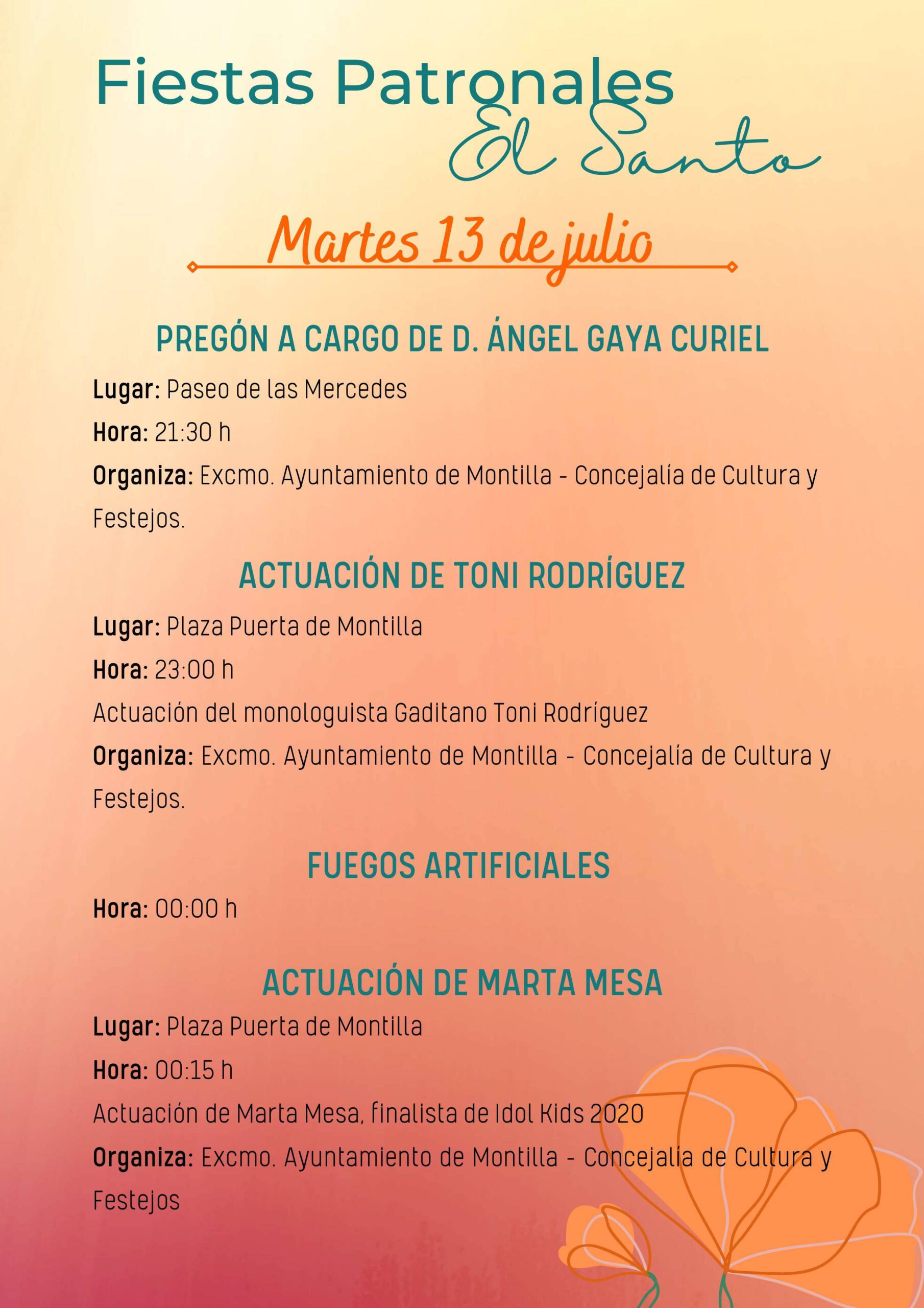 Fiestas patronales de El Santo (2021) - Montilla (Córdoba) 7