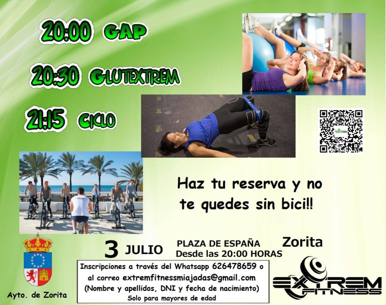 Gap, glutextrem y ciclo (julio 2021) - Zorita (Cáceres)