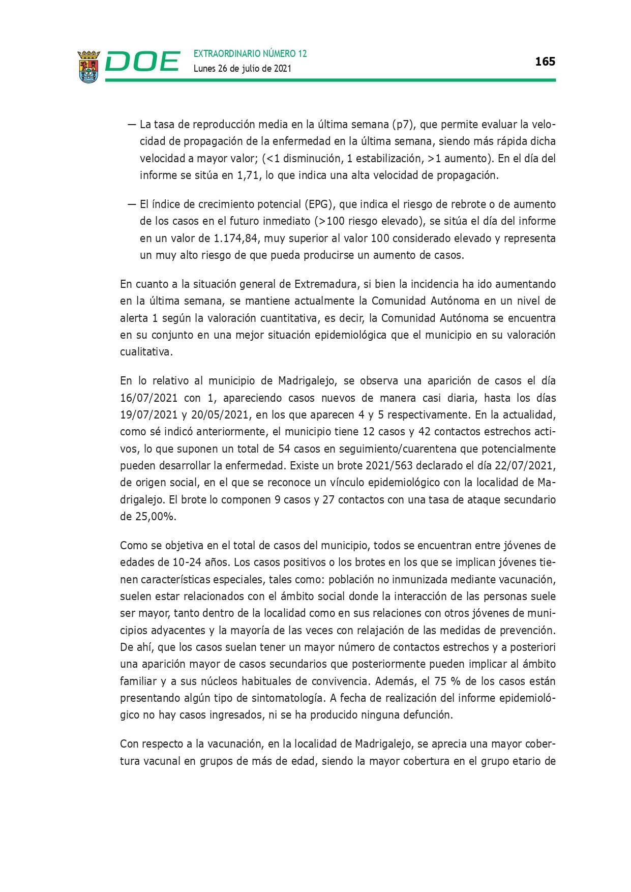 Restricción de la entrada y salida por COVID-19 (julio 2021) - Guadalupe (Cáceres) 11