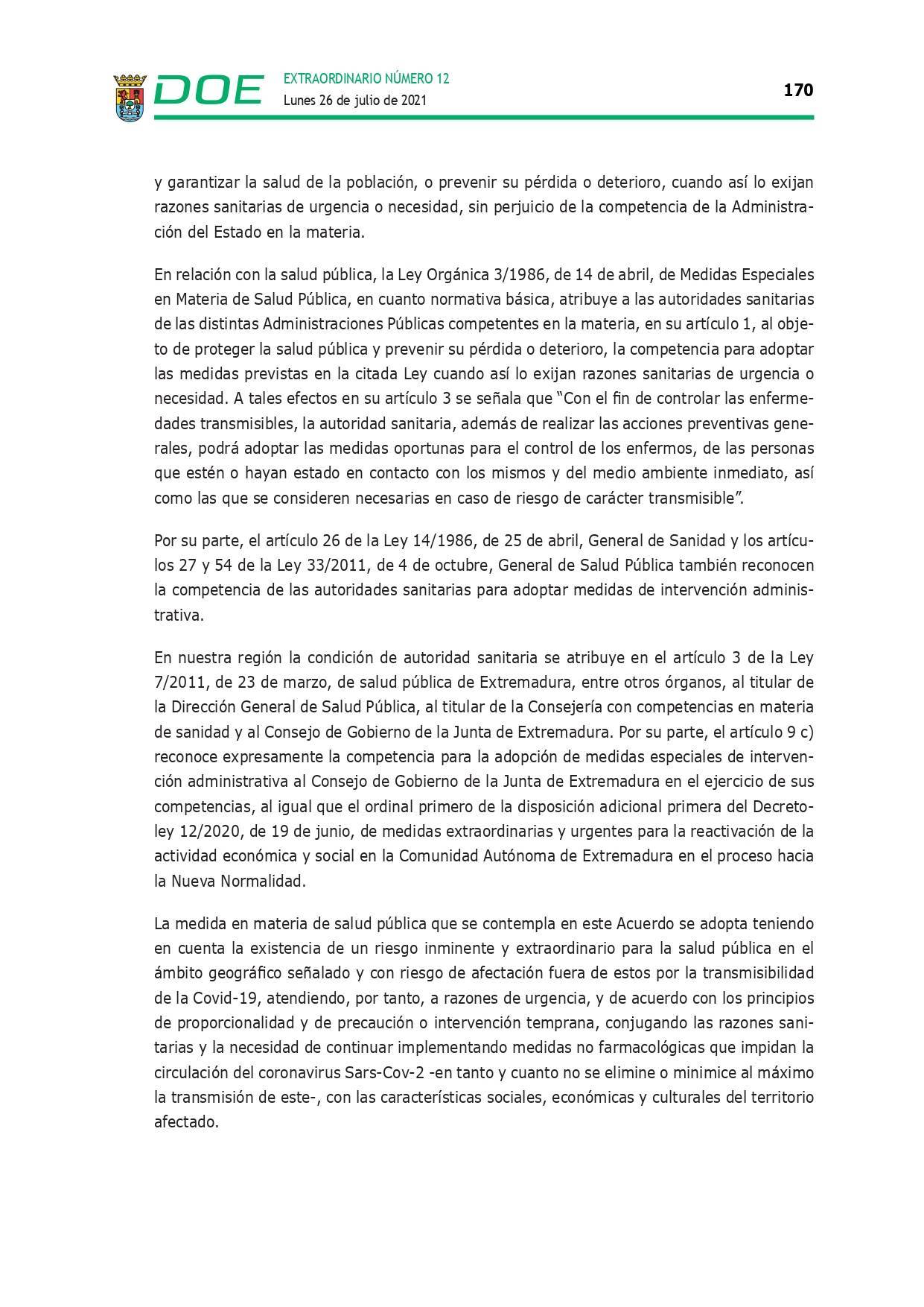 Restricción de la entrada y salida por COVID-19 (julio 2021) - Guadalupe (Cáceres) 16